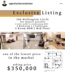 Blk 508A Wellington Circle (Sembawang), HDB 4 Rooms #201583232